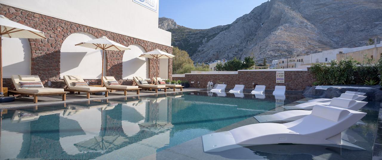Selini Ηotel Kamari  Bagian luar foto