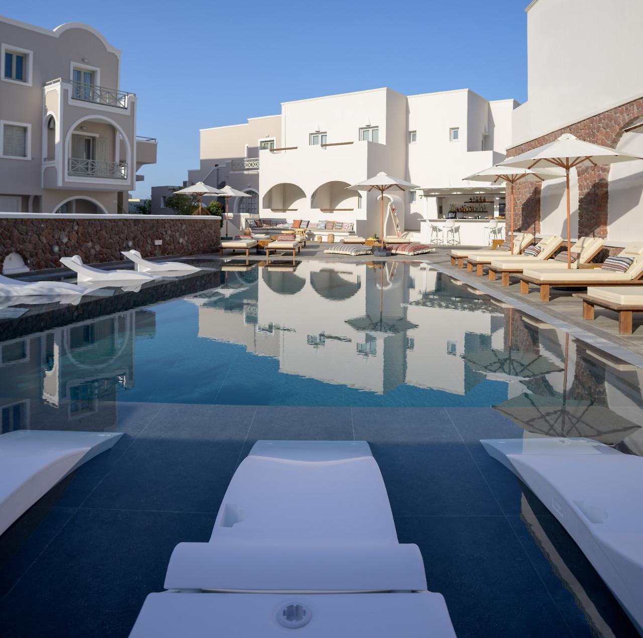 Selini Ηotel Kamari  Bagian luar foto