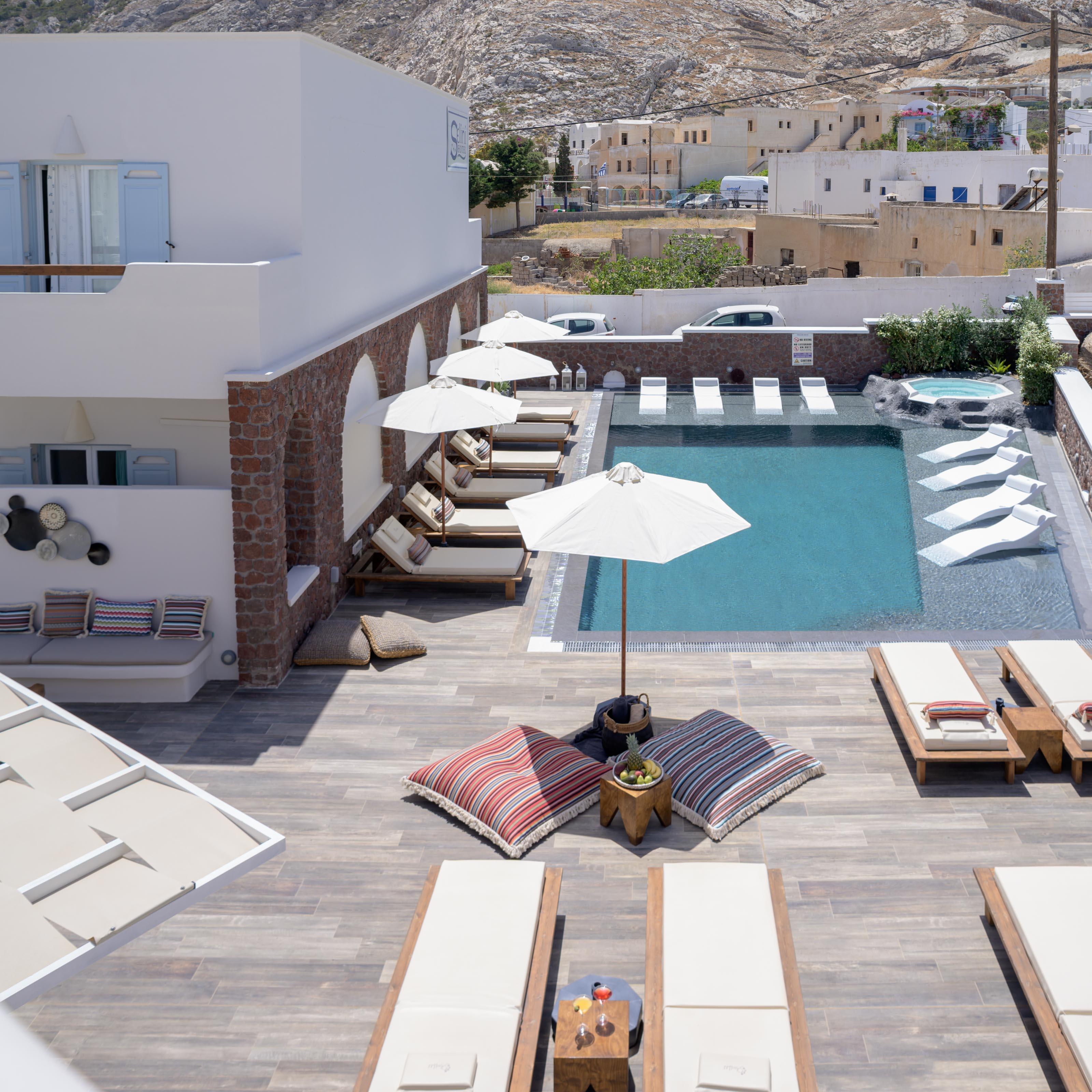 Selini Ηotel Kamari  Bagian luar foto