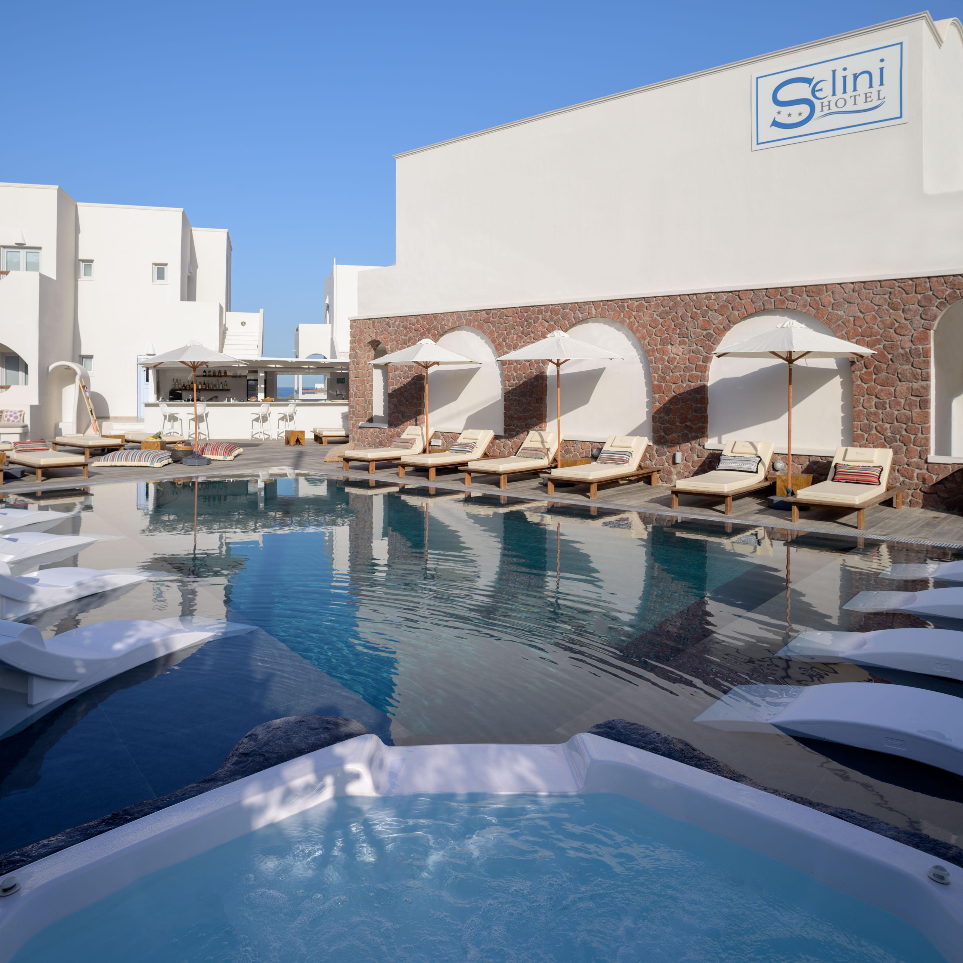 Selini Ηotel Kamari  Bagian luar foto